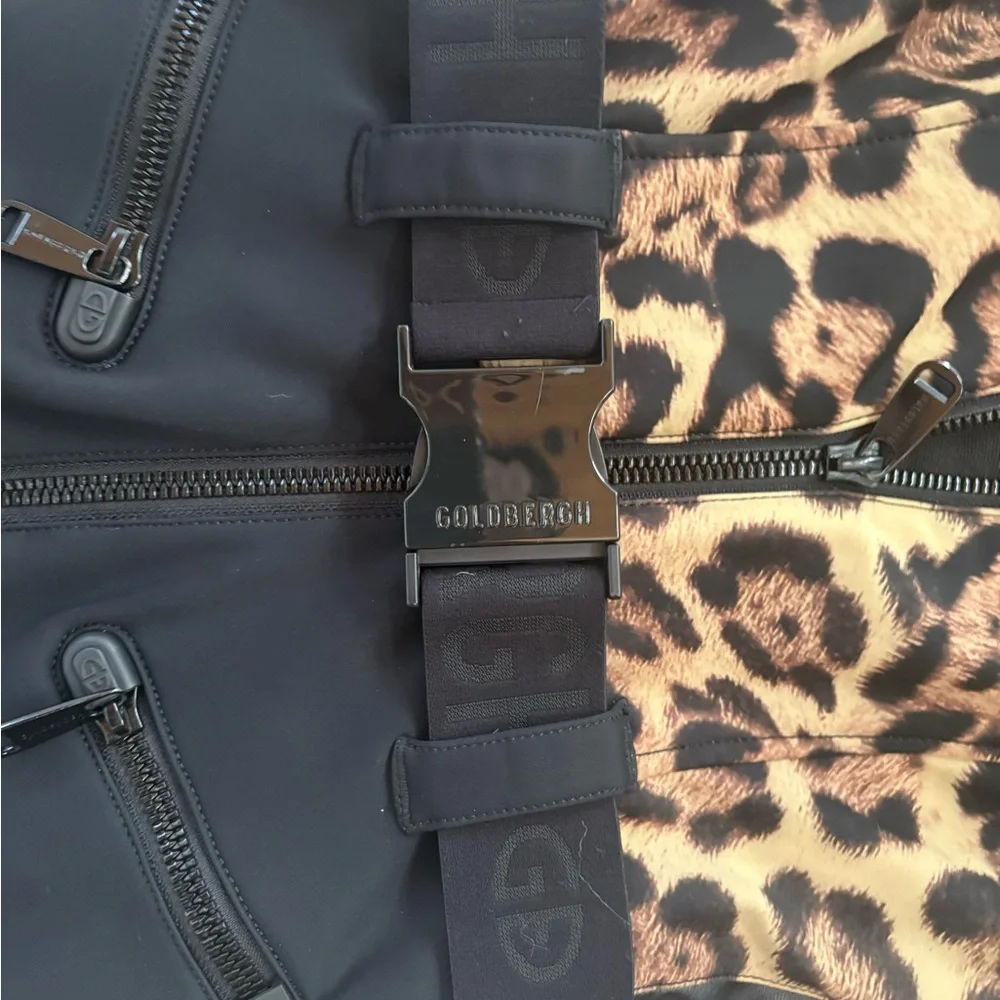 Goldbergh Leopard Print One Piece in Brown & Black Leopard - Picture 4 of 9